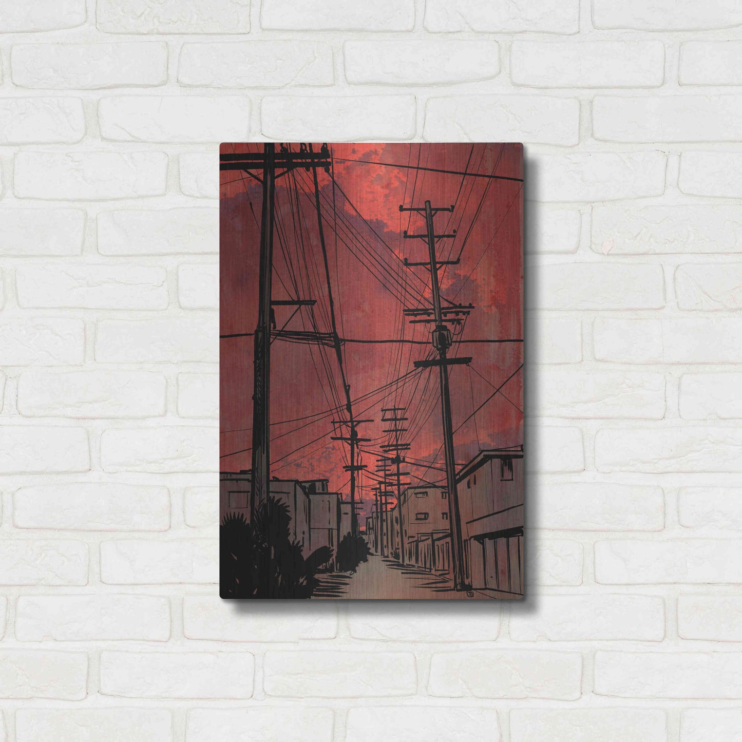 Luxe Metal Art 'Wires 3' by Giuseppe Cristiano, Metal Wall Art,16x24