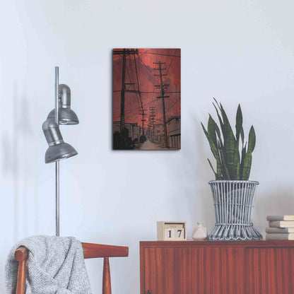 Luxe Metal Art 'Wires 3' by Giuseppe Cristiano, Metal Wall Art,16x24