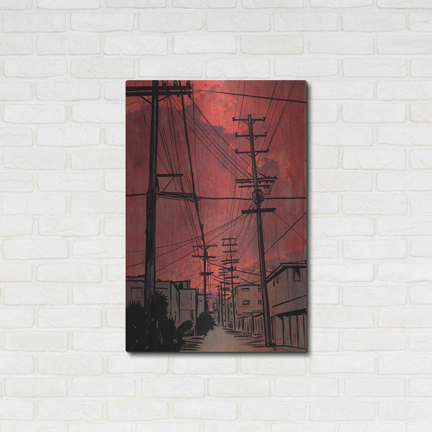 Luxe Metal Art 'Wires 3' by Giuseppe Cristiano, Metal Wall Art,24x36