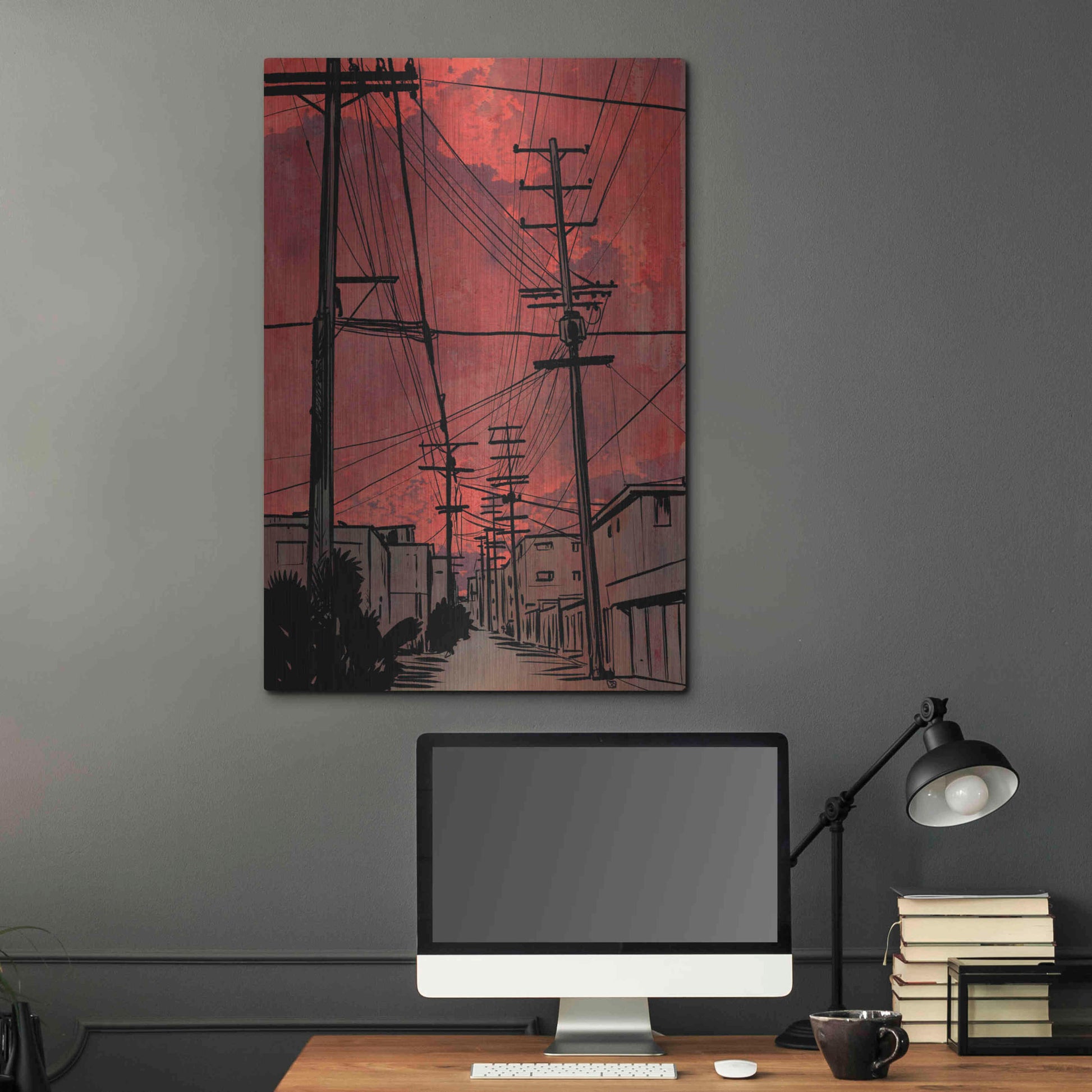 Luxe Metal Art 'Wires 3' by Giuseppe Cristiano, Metal Wall Art,24x36