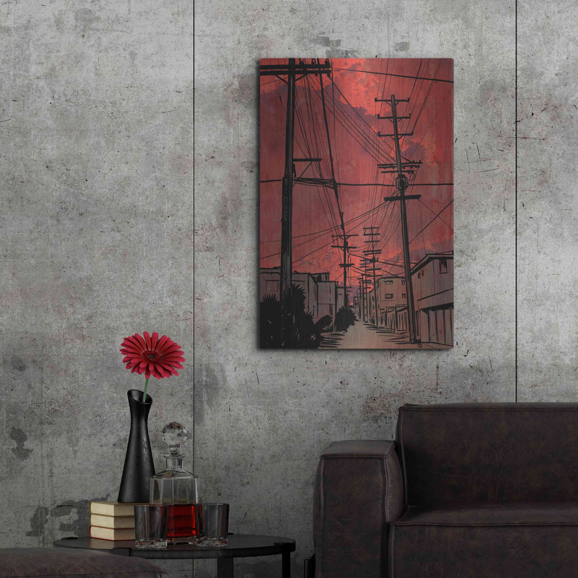 Luxe Metal Art 'Wires 3' by Giuseppe Cristiano, Metal Wall Art,24x36