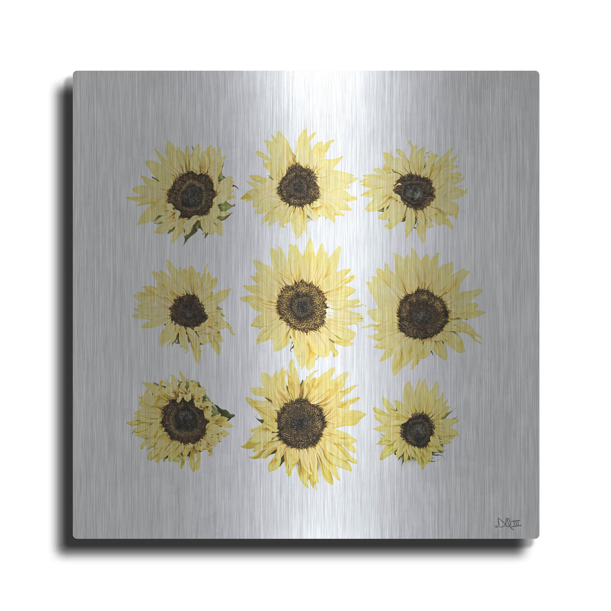'Sunflowers in a Row II' by Donnie Quillen – Metal Wall Art