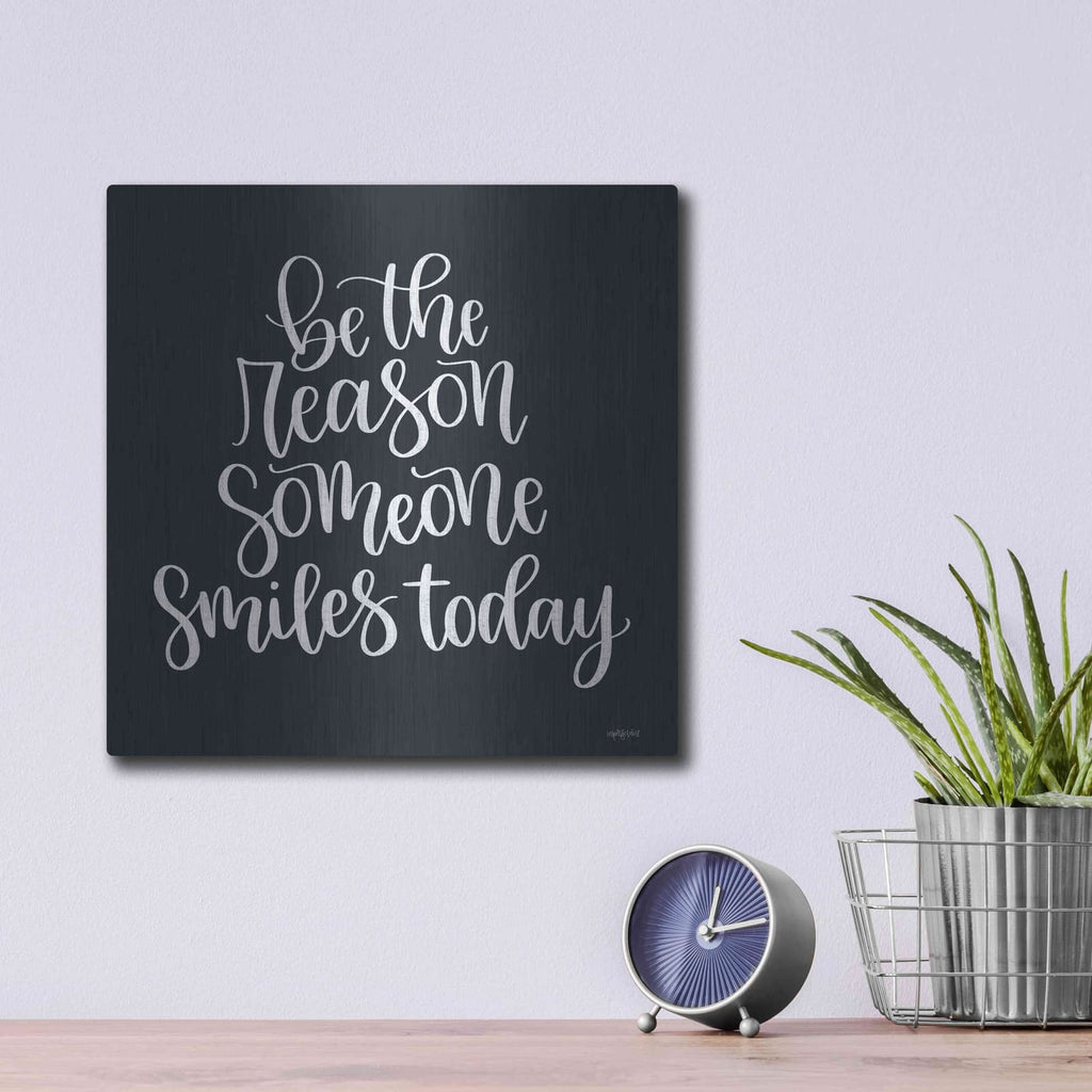 'Be the Reason' by Imperfect Dust – Metal Wall Art, 12x12 room view