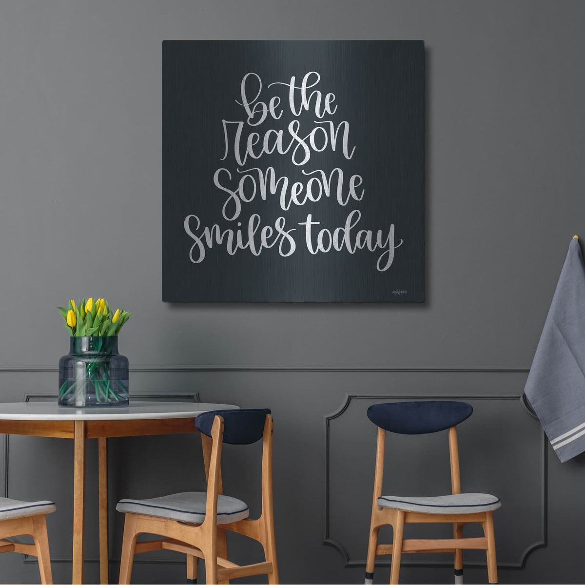 'Be the Reason' by Imperfect Dust – Metal Wall Art, 36x36 room view