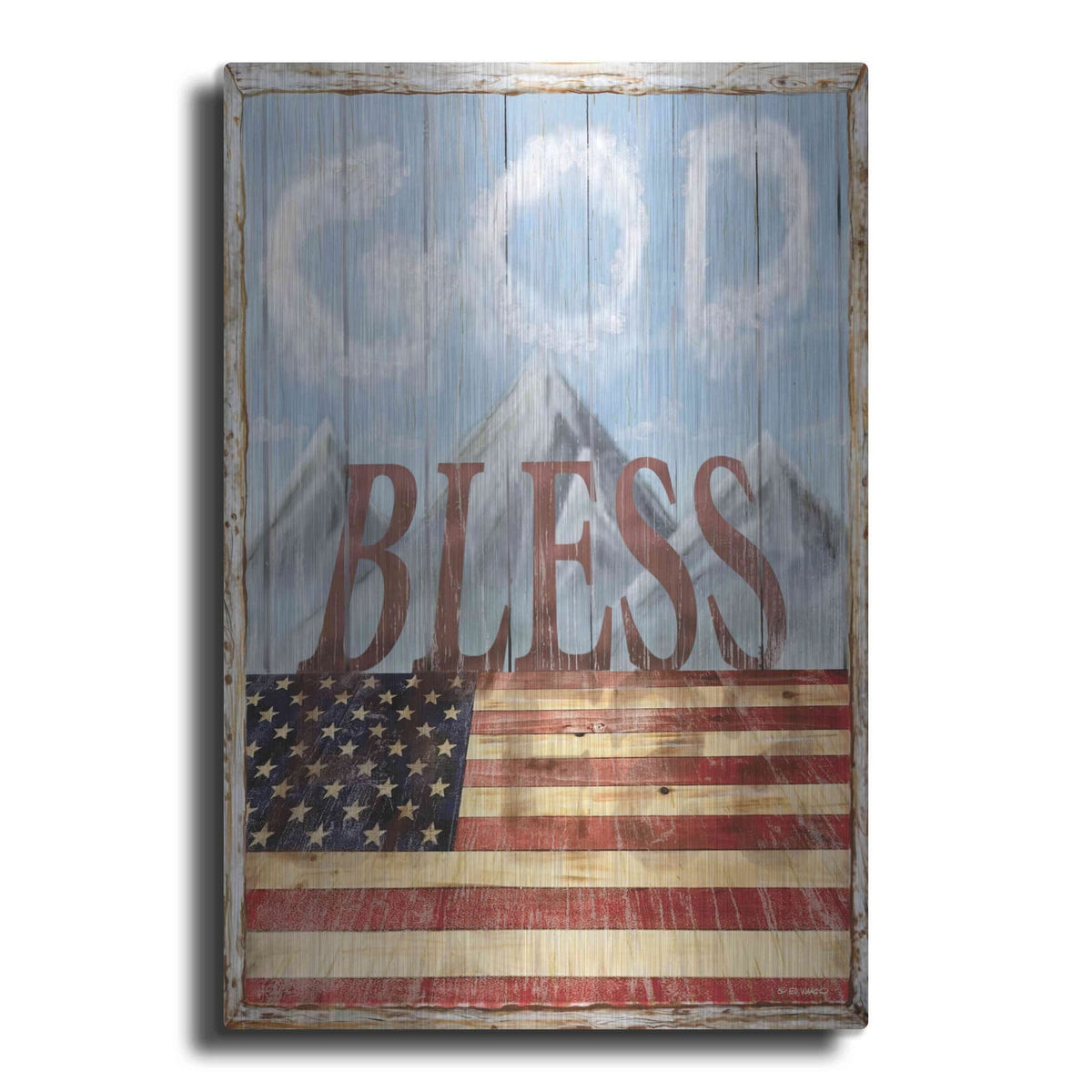 'God Bless America' by Ed Wargo – Metal Wall Art
