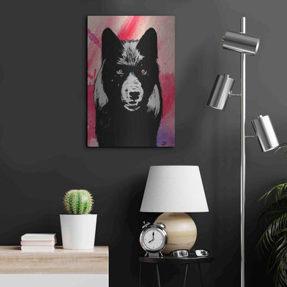 Luxe Metal Art 'Wolf' by Giuseppe Cristiano, Metal Wall Art,16x24