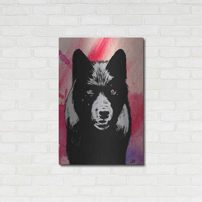Luxe Metal Art 'Wolf' by Giuseppe Cristiano, Metal Wall Art,24x36