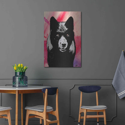Luxe Metal Art 'Wolf' by Giuseppe Cristiano, Metal Wall Art,24x36
