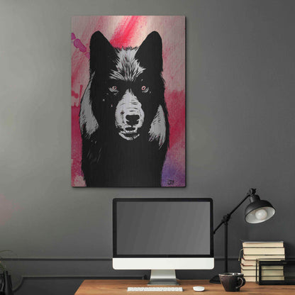 Luxe Metal Art 'Wolf' by Giuseppe Cristiano, Metal Wall Art,24x36