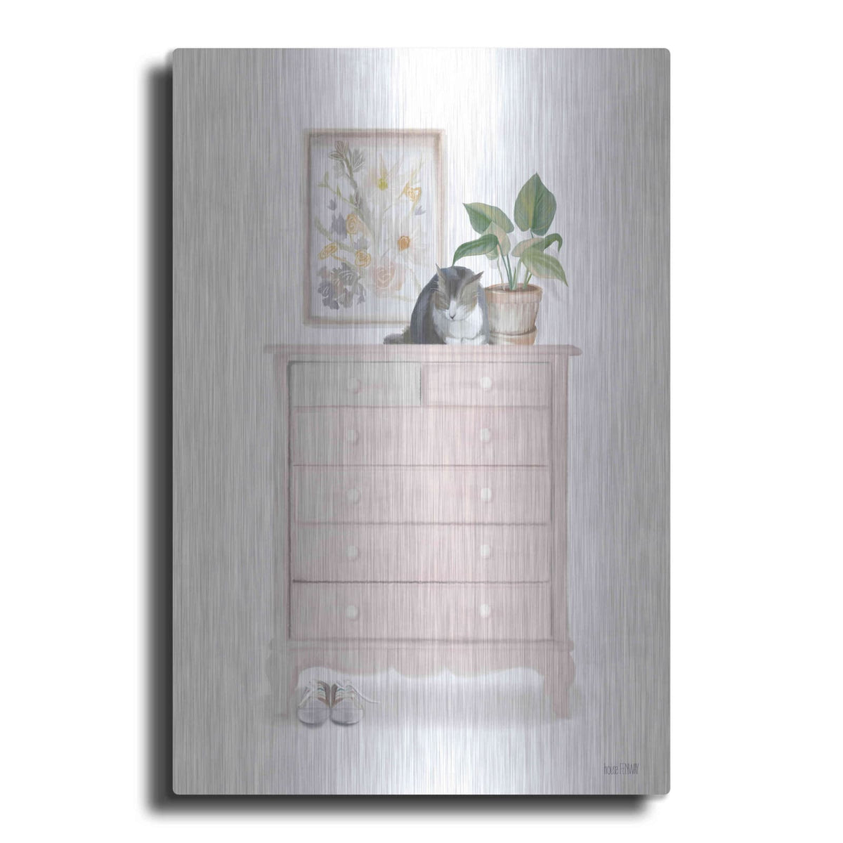 'Cat Nap Spot' by House Fenway – Metal Wall Art