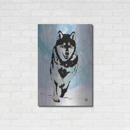 Luxe Metal Art 'Wolf 2' by Giuseppe Cristiano, Metal Wall Art,24x36
