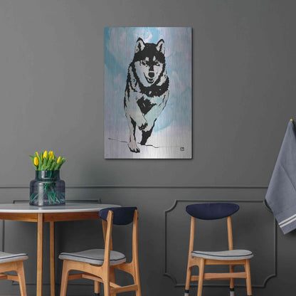 Luxe Metal Art 'Wolf 2' by Giuseppe Cristiano, Metal Wall Art,24x36