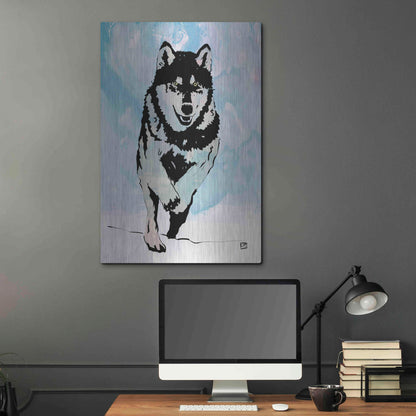 Luxe Metal Art 'Wolf 2' by Giuseppe Cristiano, Metal Wall Art,24x36