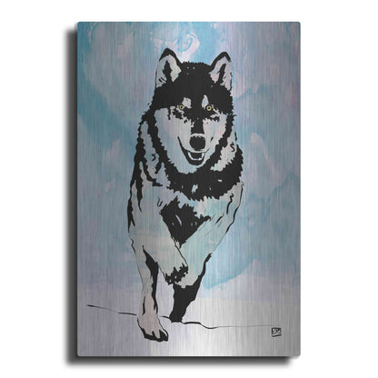 Luxe Metal Art 'Wolf 2' by Giuseppe Cristiano, Metal Wall Art