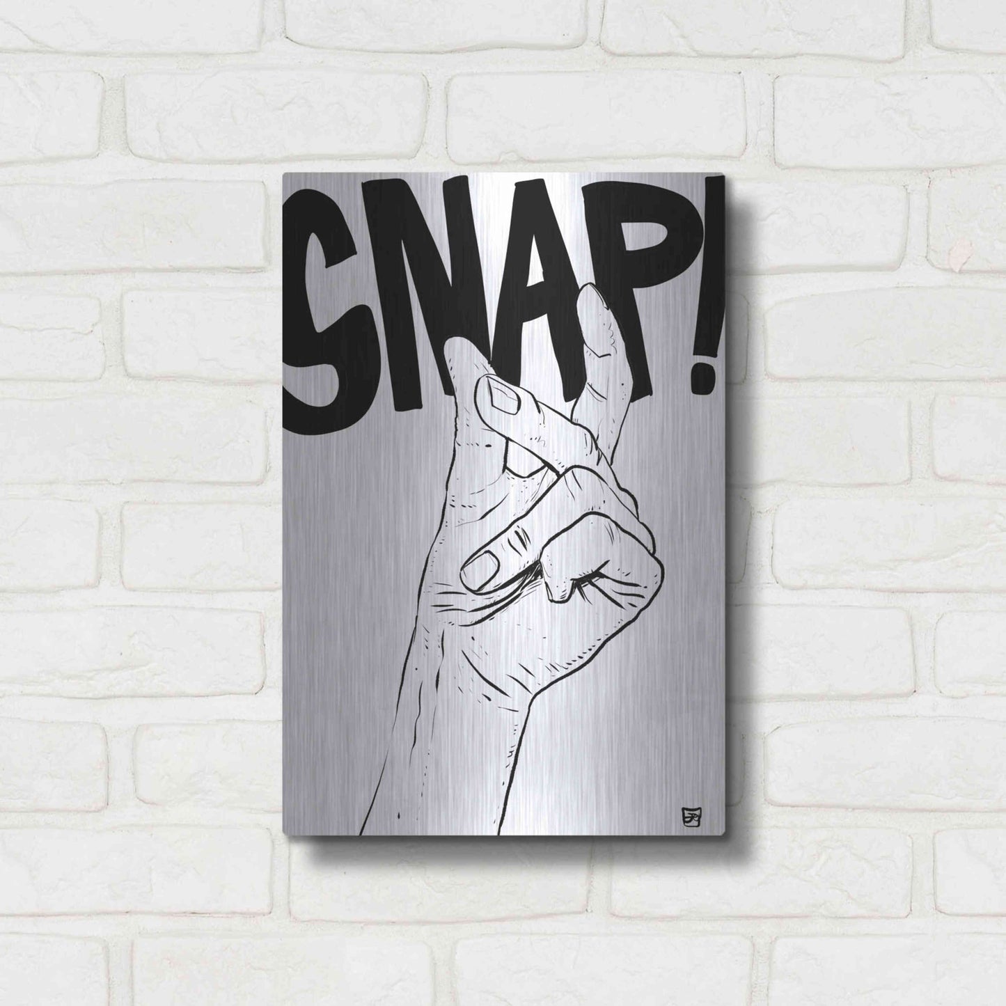 Luxe Metal Art 'Snap' by Giuseppe Cristiano, Metal Wall Art,12x16