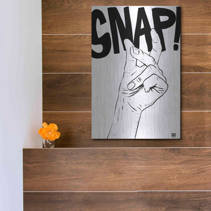 Luxe Metal Art 'Snap' by Giuseppe Cristiano, Metal Wall Art,12x16