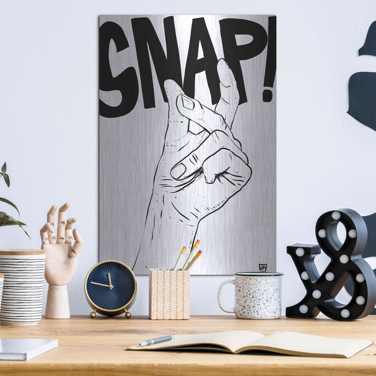 Luxe Metal Art 'Snap' by Giuseppe Cristiano, Metal Wall Art,12x16