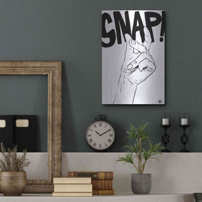 Luxe Metal Art 'Snap' by Giuseppe Cristiano, Metal Wall Art,12x16