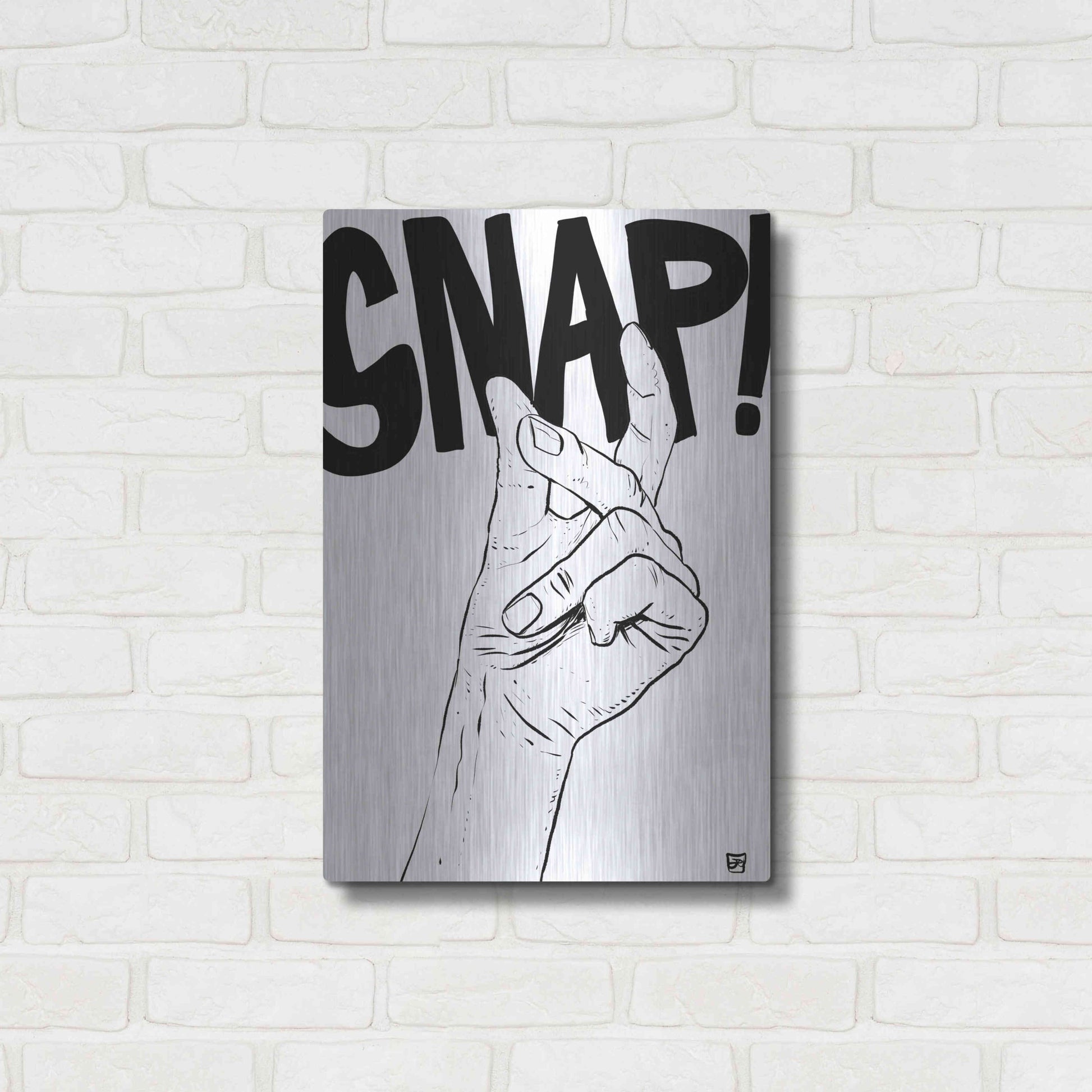 Luxe Metal Art 'Snap' by Giuseppe Cristiano, Metal Wall Art,16x24