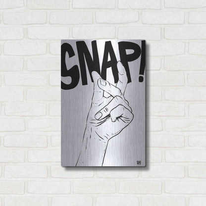 Luxe Metal Art 'Snap' by Giuseppe Cristiano, Metal Wall Art,16x24