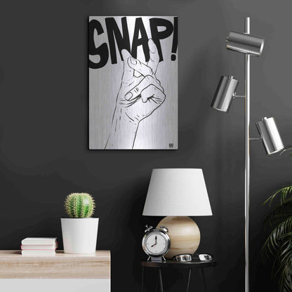 Luxe Metal Art 'Snap' by Giuseppe Cristiano, Metal Wall Art,16x24