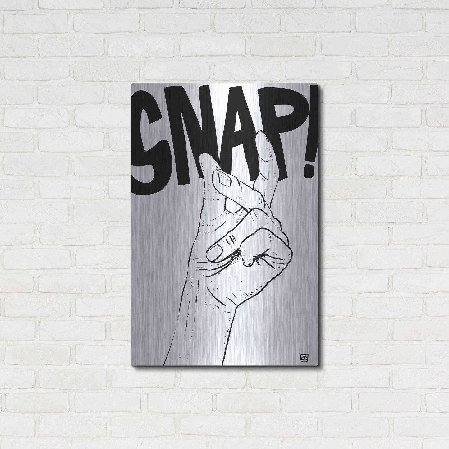 Luxe Metal Art 'Snap' by Giuseppe Cristiano, Metal Wall Art,24x36