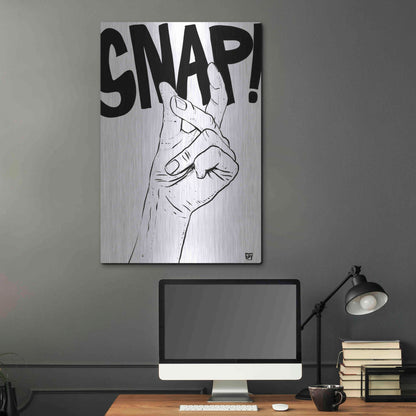 Luxe Metal Art 'Snap' by Giuseppe Cristiano, Metal Wall Art,24x36