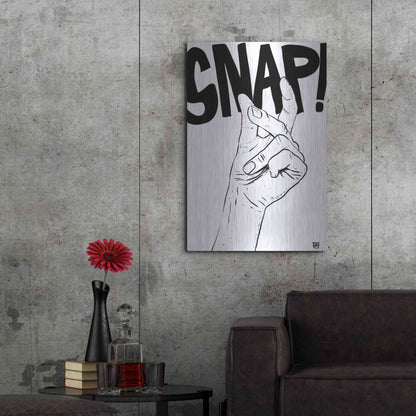 Luxe Metal Art 'Snap' by Giuseppe Cristiano, Metal Wall Art,24x36