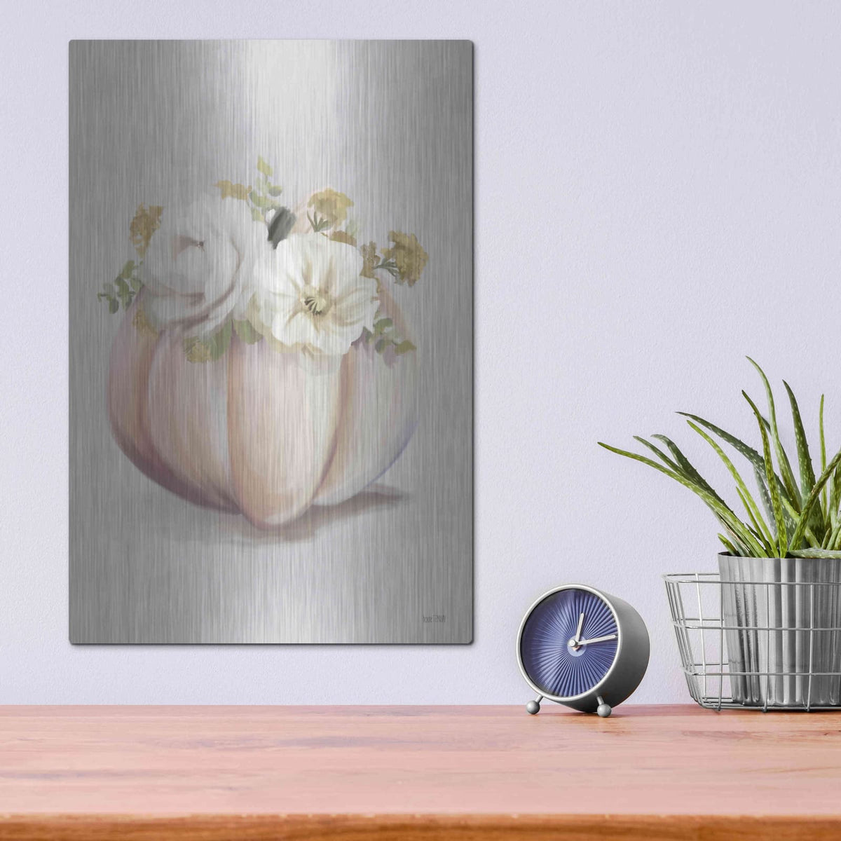 'Blush Pumpkin' by House Fenway – Metal Wall Art, 12x16 room view