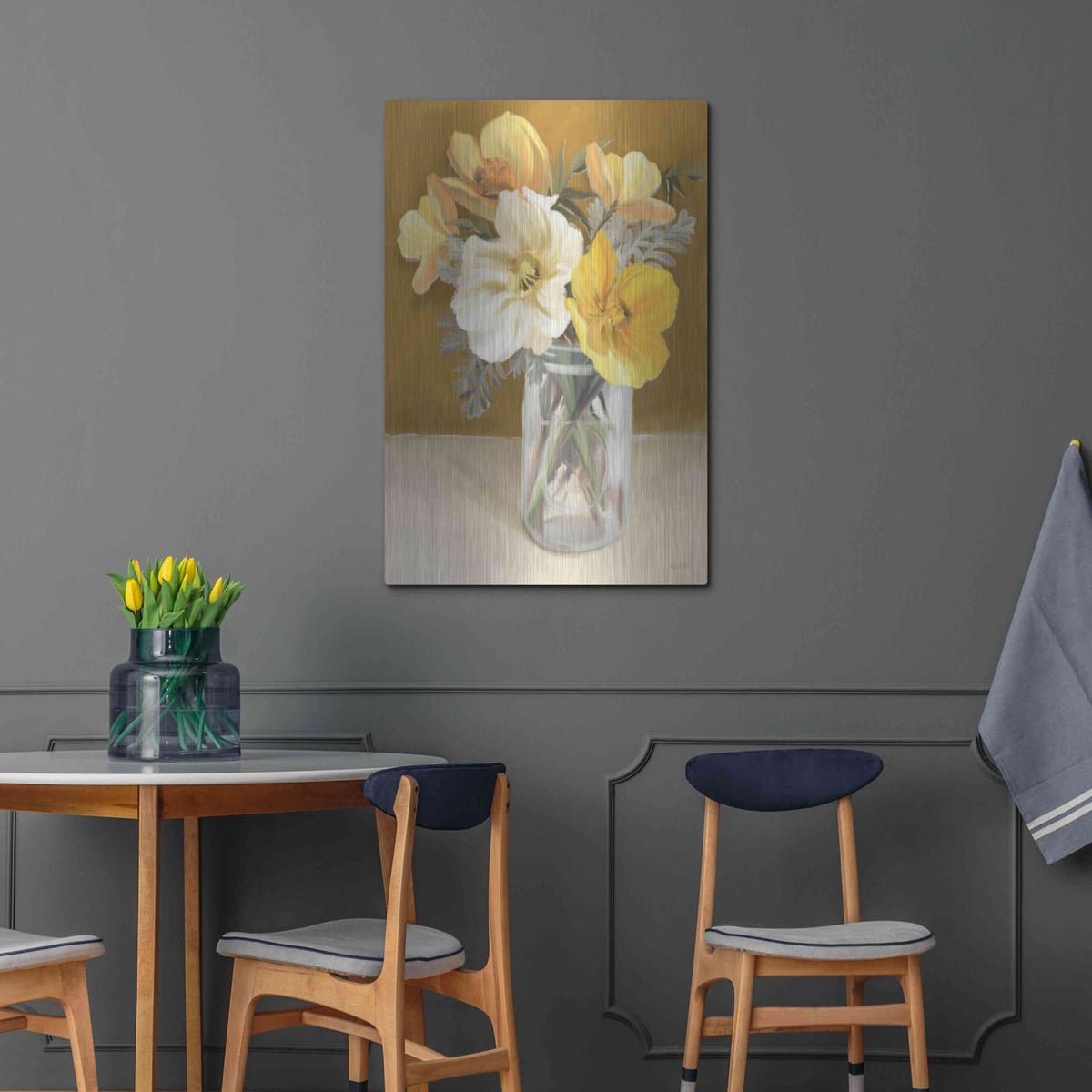 'Butterscotch Bunch' by House Fenway – Metal Wall Art, 24x36 room view