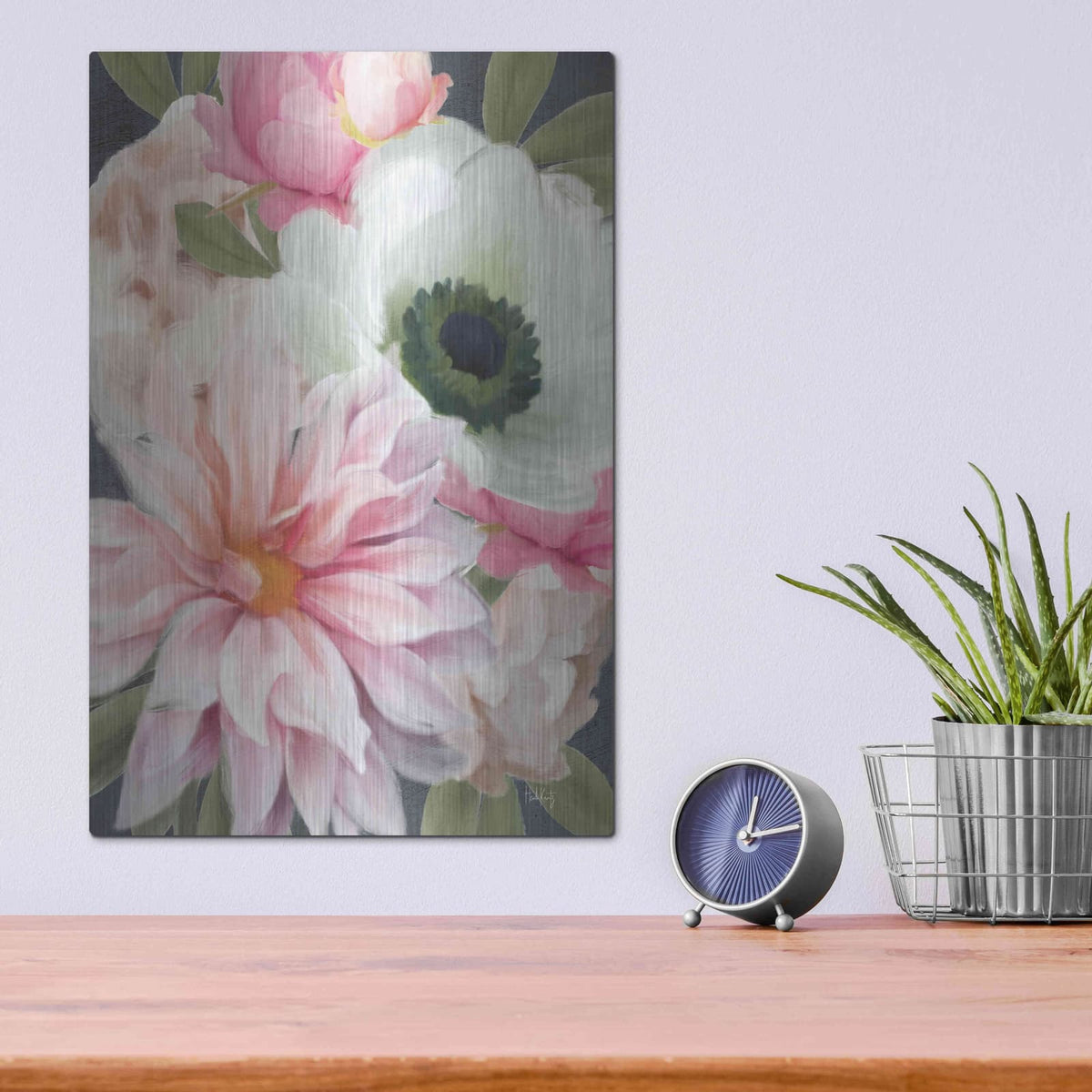 'Pink Spring Mix' by Heidi Kuntz – Metal Wall Art, 12x16 room view