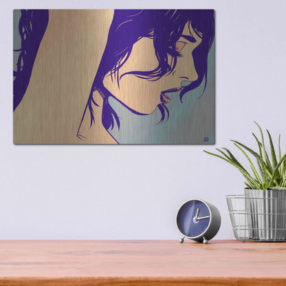 Luxe Metal Art 'Image 153' by Giuseppe Cristiano, Metal Wall Art,16x12