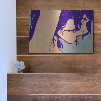 Luxe Metal Art 'Image 153' by Giuseppe Cristiano, Metal Wall Art,16x12