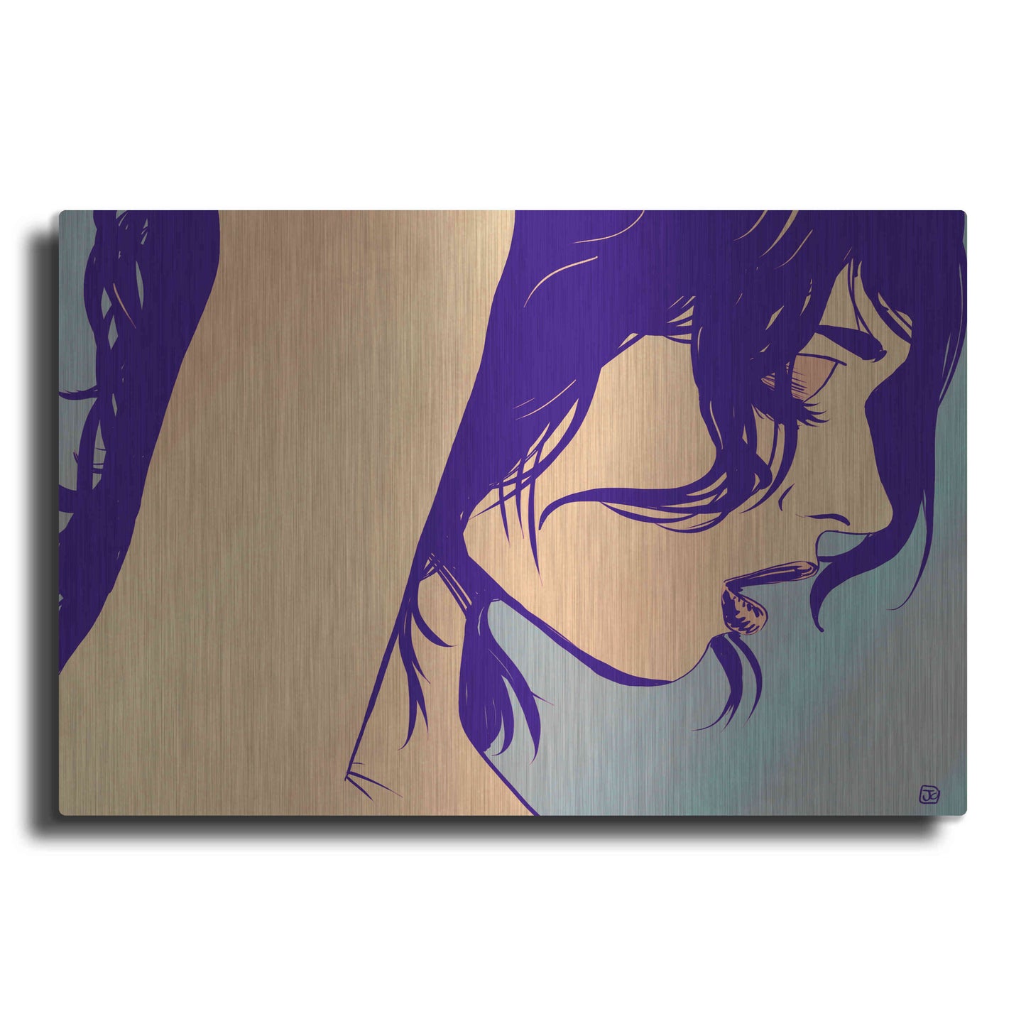 Luxe Metal Art 'Image 153' by Giuseppe Cristiano, Metal Wall Art