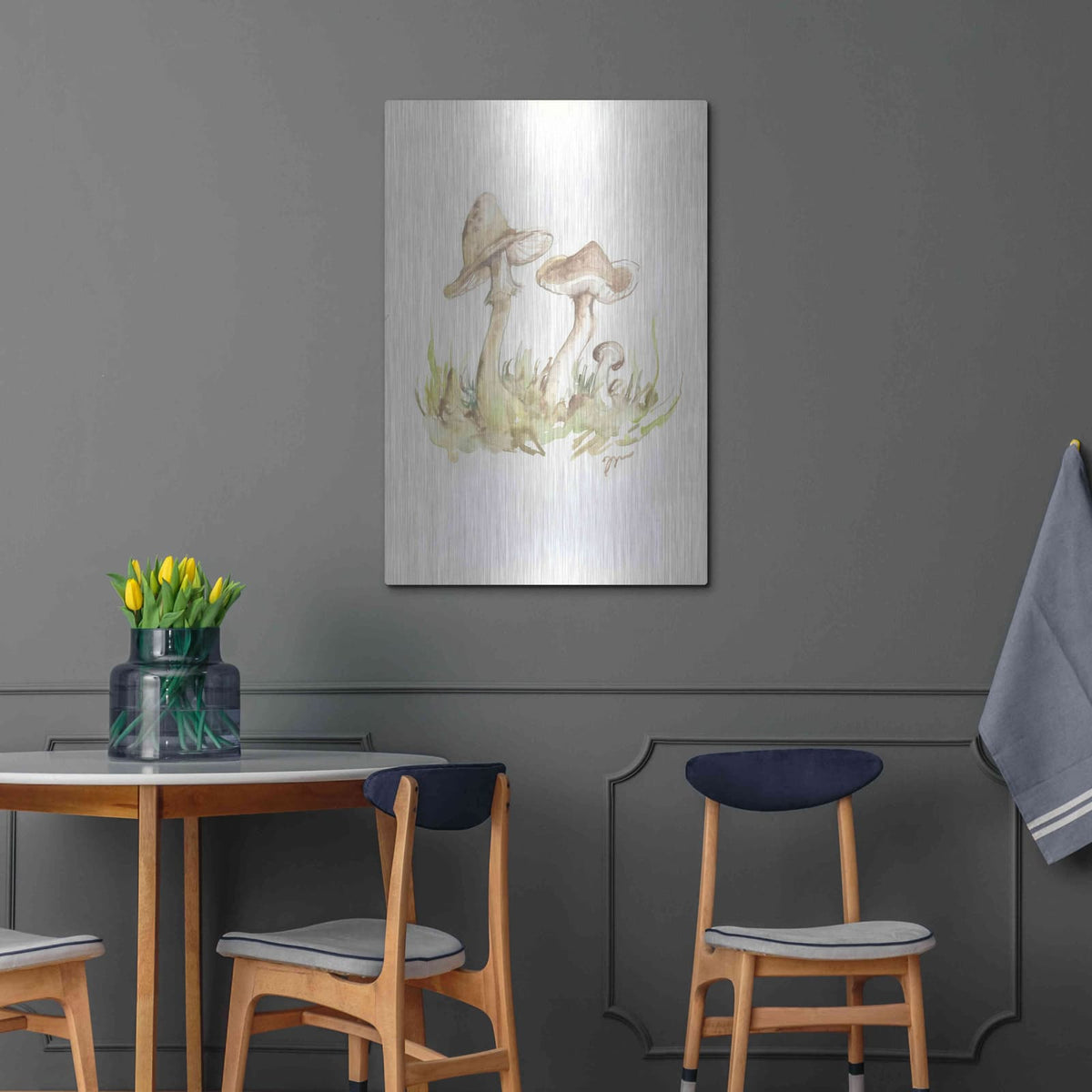 'Fall Mushrooms' by Jessica Mingo – Metal Wall Art, 24x36 room view