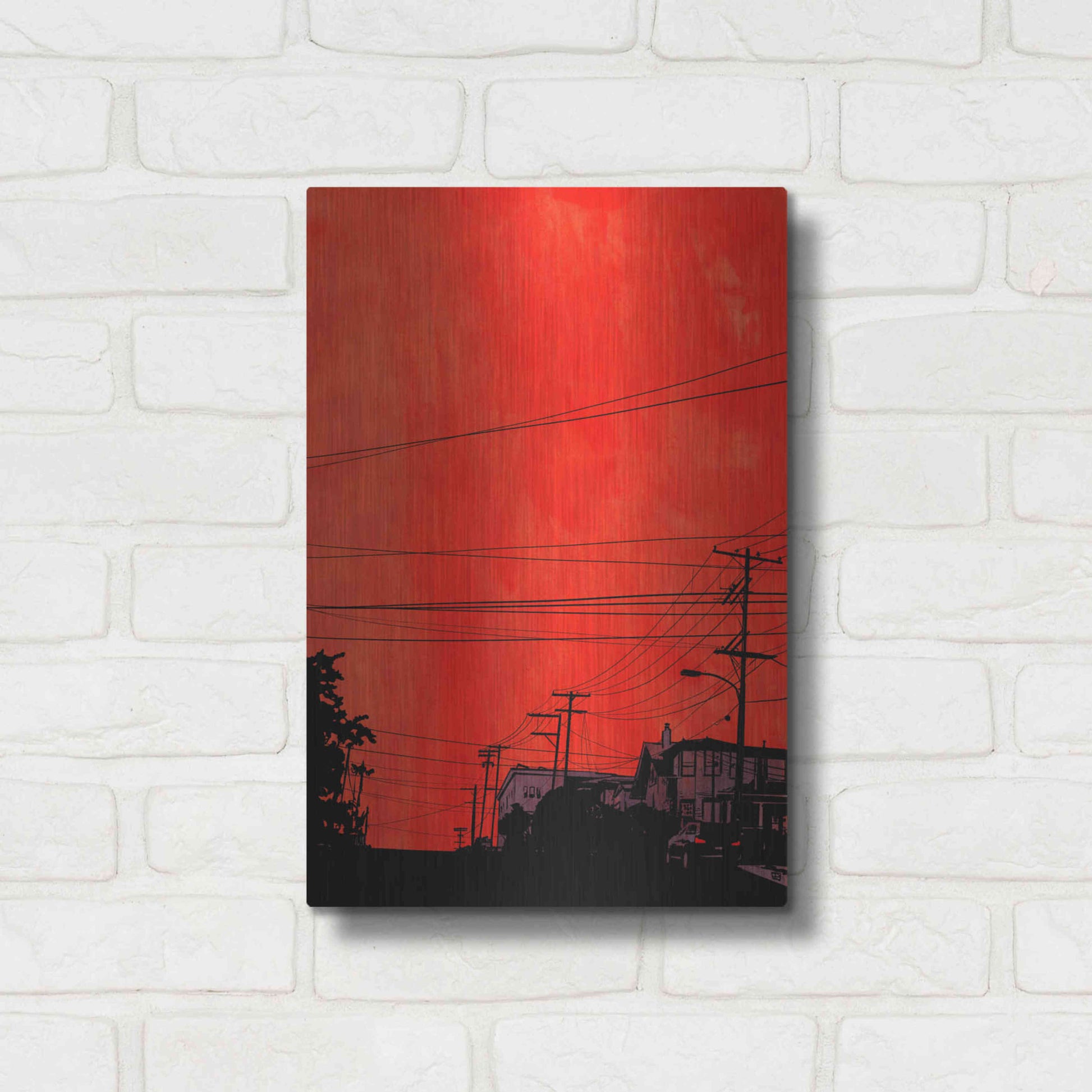 Luxe Metal Art 'Cars 12' by Giuseppe Cristiano, Metal Wall Art,12x16