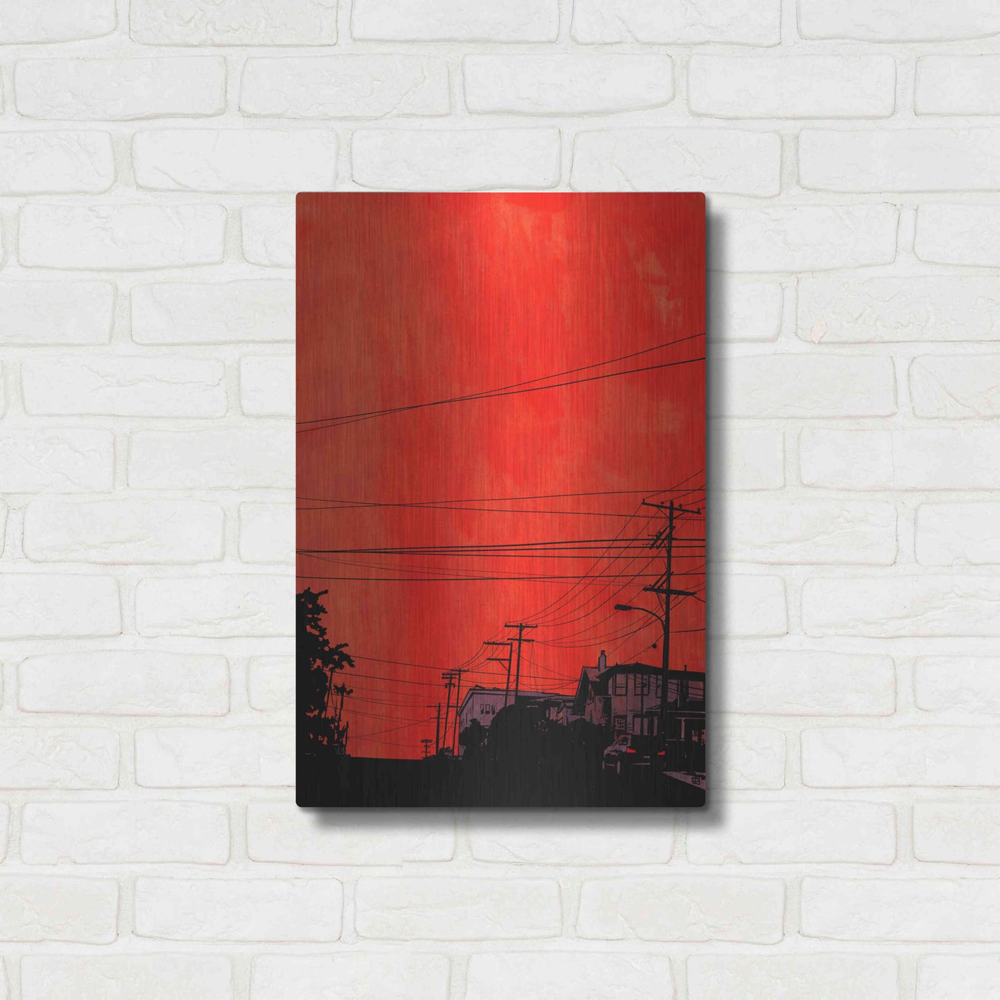 Luxe Metal Art 'Cars 12' by Giuseppe Cristiano, Metal Wall Art,16x24