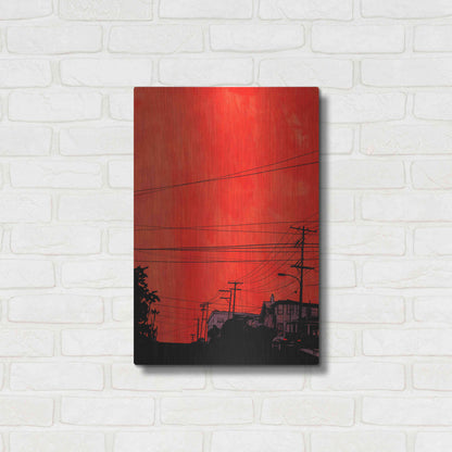 Luxe Metal Art 'Cars 12' by Giuseppe Cristiano, Metal Wall Art,16x24