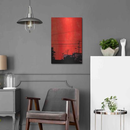 Luxe Metal Art 'Cars 12' by Giuseppe Cristiano, Metal Wall Art,16x24