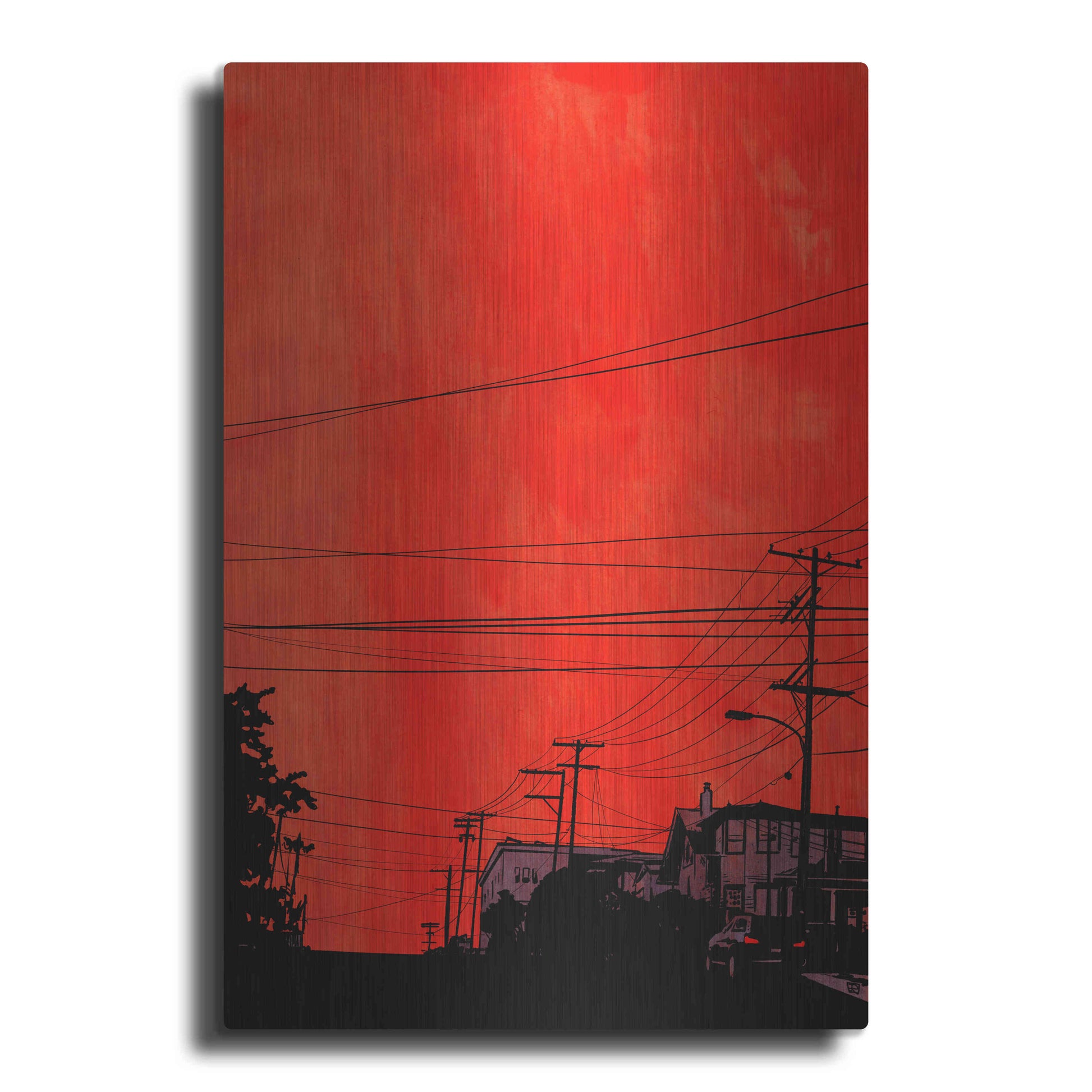 Luxe Metal Art 'Cars 12' by Giuseppe Cristiano, Metal Wall Art