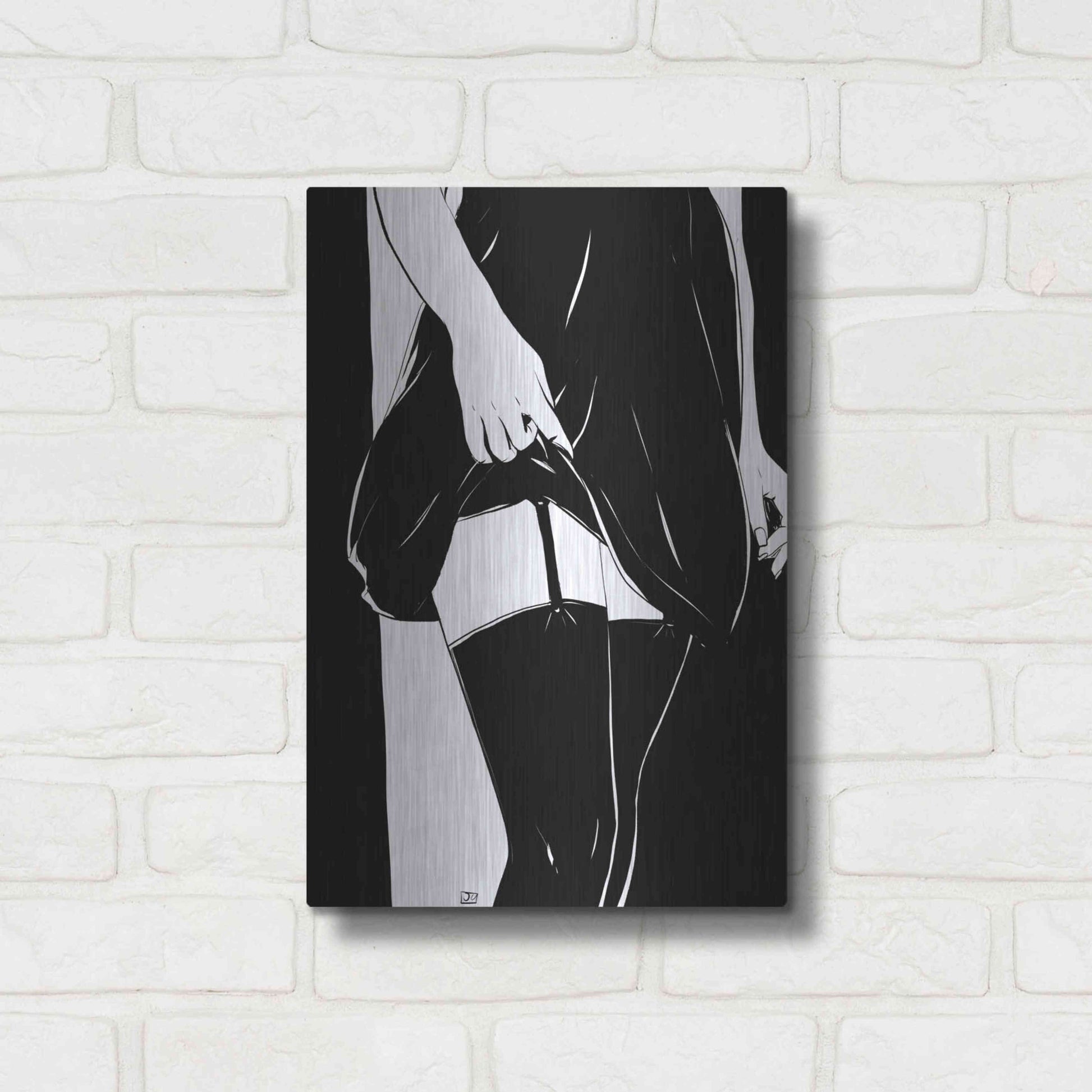 Luxe Metal Art 'Hold On' by Giuseppe Cristiano, Metal Wall Art,12x16