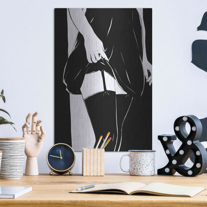 Luxe Metal Art 'Hold On' by Giuseppe Cristiano, Metal Wall Art,12x16