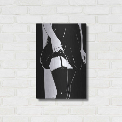 Luxe Metal Art 'Hold On' by Giuseppe Cristiano, Metal Wall Art,16x24