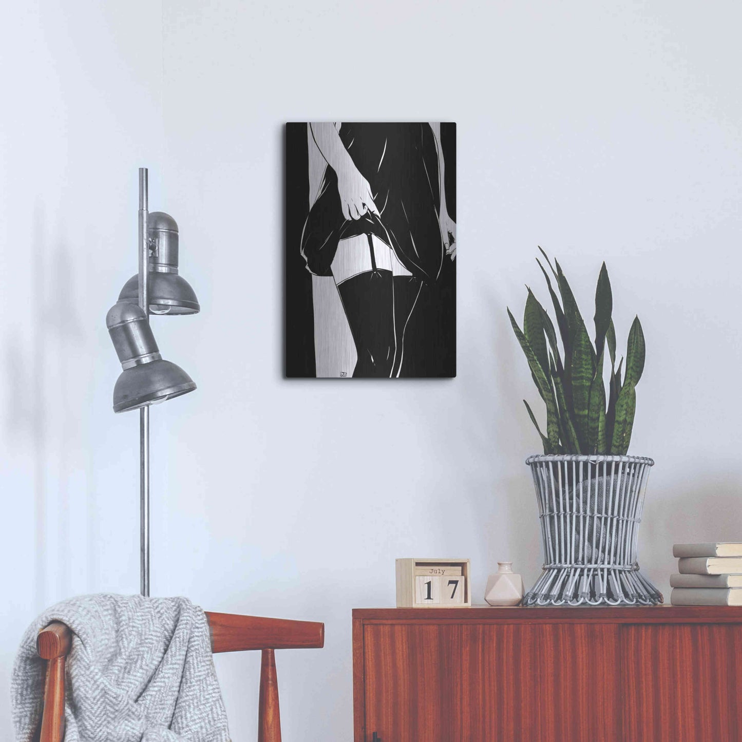 Luxe Metal Art 'Hold On' by Giuseppe Cristiano, Metal Wall Art,16x24