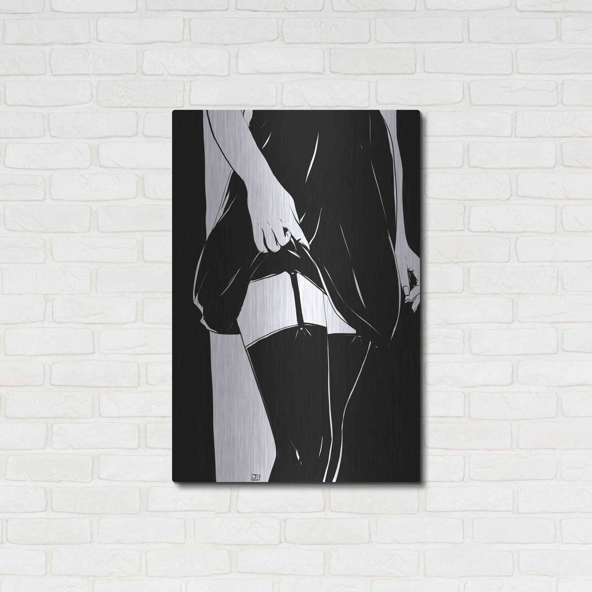 Luxe Metal Art 'Hold On' by Giuseppe Cristiano, Metal Wall Art,24x36