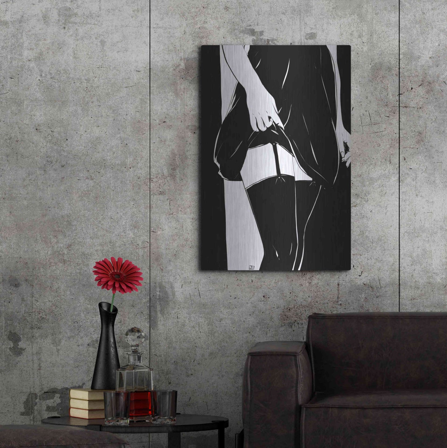 Luxe Metal Art 'Hold On' by Giuseppe Cristiano, Metal Wall Art,24x36