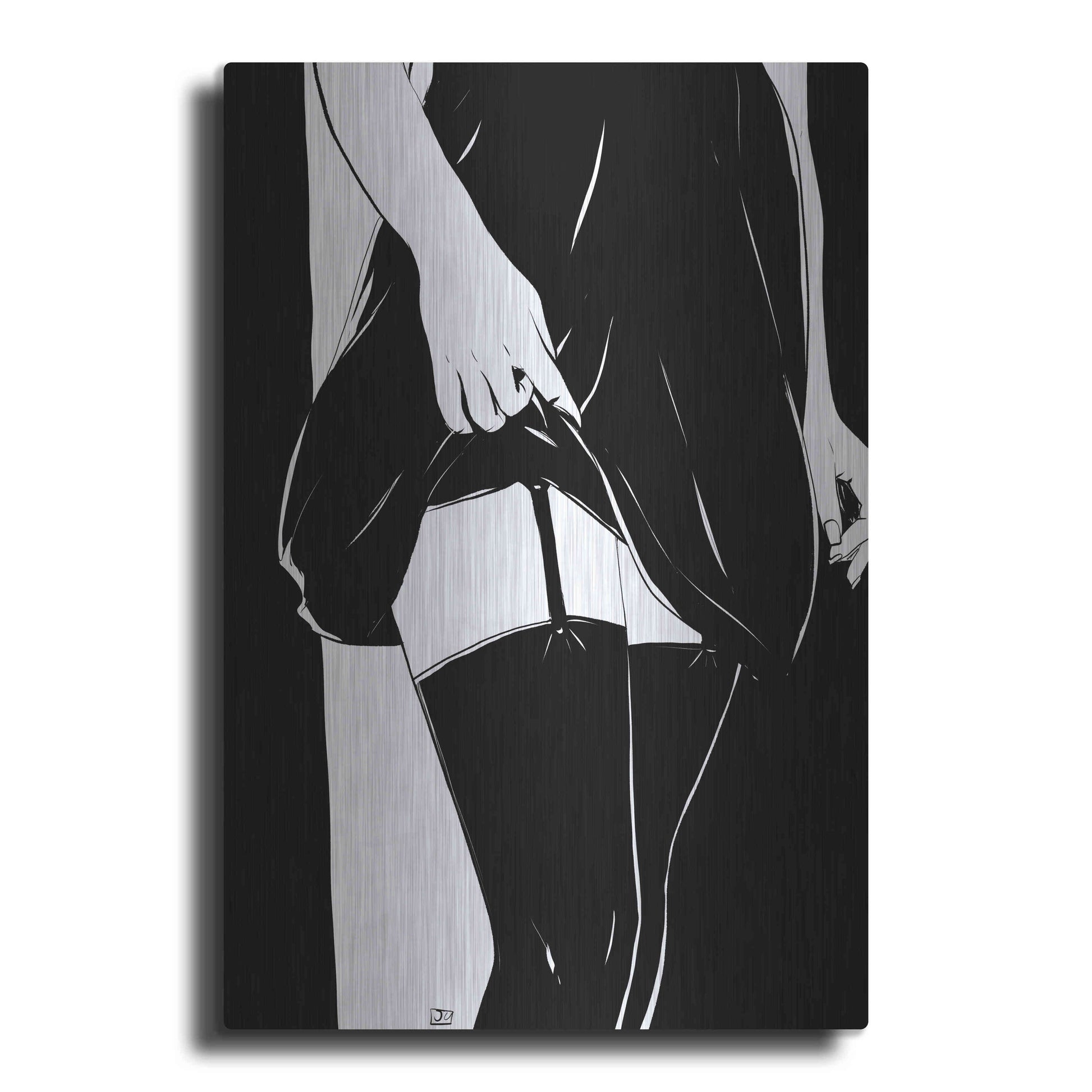 Luxe Metal Art 'Hold On' by Giuseppe Cristiano, Metal Wall Art