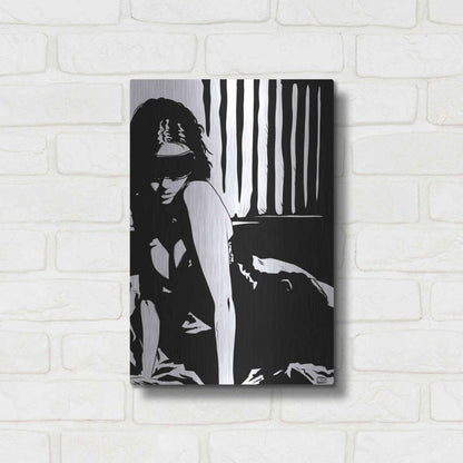 Luxe Metal Art 'Blindfold' by Giuseppe Cristiano, Metal Wall Art,12x16