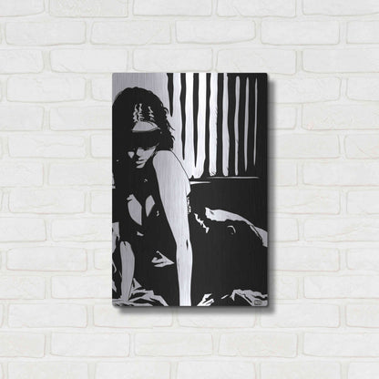 Luxe Metal Art 'Blindfold' by Giuseppe Cristiano, Metal Wall Art,16x24