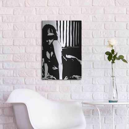 Luxe Metal Art 'Blindfold' by Giuseppe Cristiano, Metal Wall Art,16x24